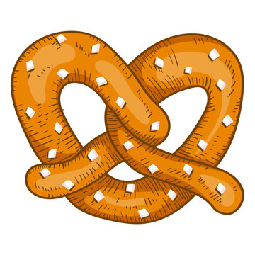 Soft pretzel drawing