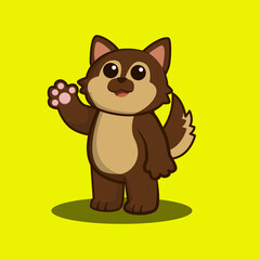 cute dog puppy character