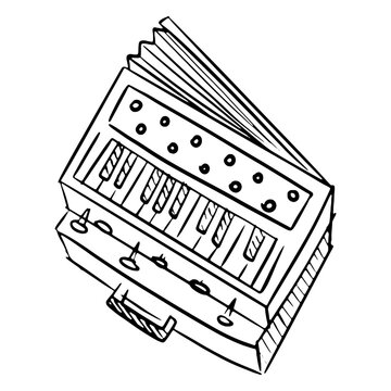 Harmonica accordion stroke