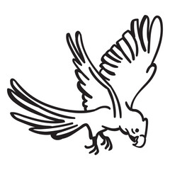 Obraz premium Another parrot character stroke