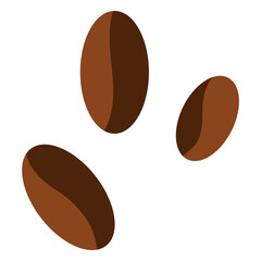 Obraz premium Three coffee beans