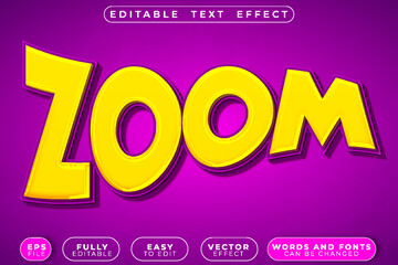 Zoom Speed Fast Motion Rapid Focus Vector Fully Editable Smart Object Text Effect