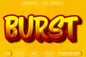 Burst Explosion Blast Flash Energy Dynamic Editable Vector Text Effect