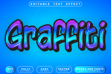 Graffiti Urban Street Spray Wall Art Vector Fully Editable Smart Object Text Effect