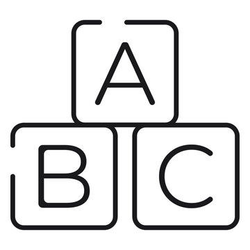 Letter blocks icon