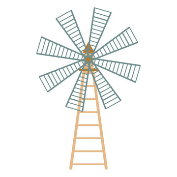 Farm windmill icon