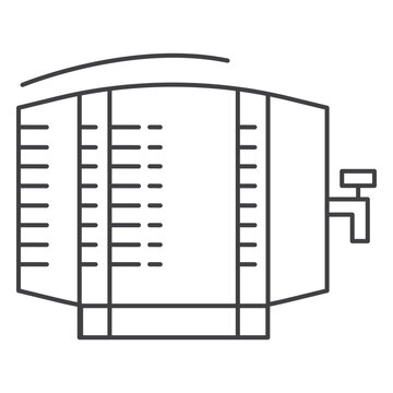 Icon stroke keg beer