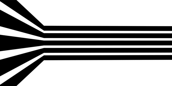Abstract perspective line wave stripes with 3d dimensional effect. vector ilustration. eps 10