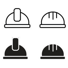 Fototapeta premium Helmet Safety and Construction Vector IconsHelmet Safety and Construction Vector Icons