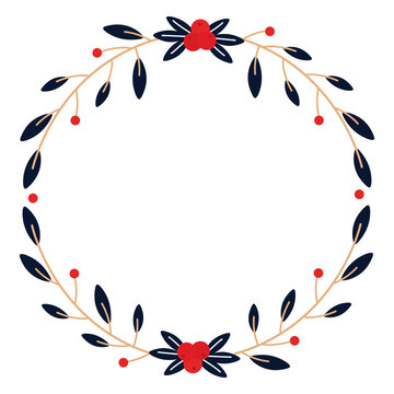 Wreath branch winterberry flat
