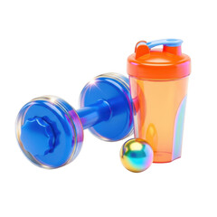 Colorful fitness gear set