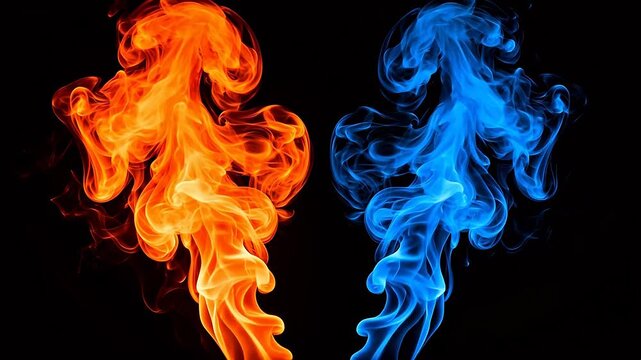 Flames of fire and ice