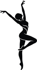 Fototapeta premium ballet dancer silhouette