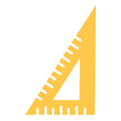 Set square ruler flat