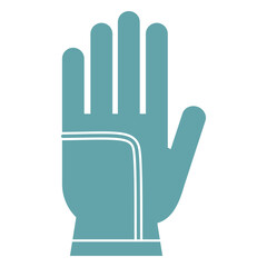 Obraz premium Gardening gloves silhouette