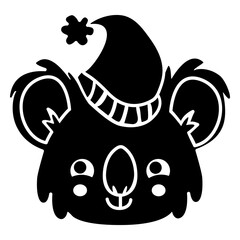 Koala bear head silhouette © Vexels