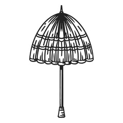 Obraz premium Small parasol hand drawn