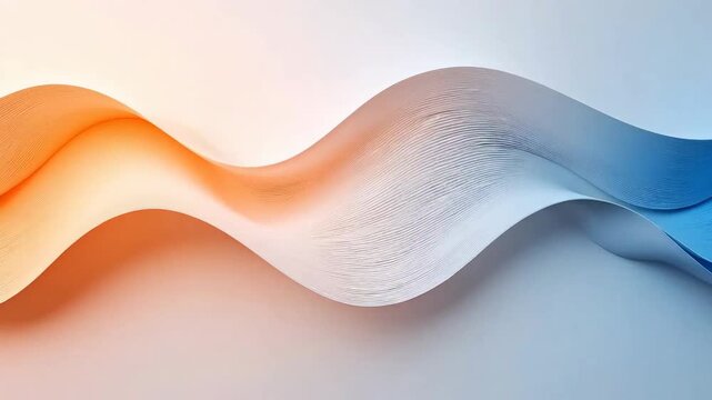 Abstract paper wave design with gradient colors, creating a smooth and elegant flow.