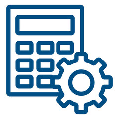 Working calculator stroke icons