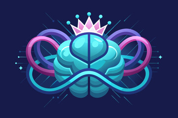 Fototapeta premium infinity loop brain intelligence concept
