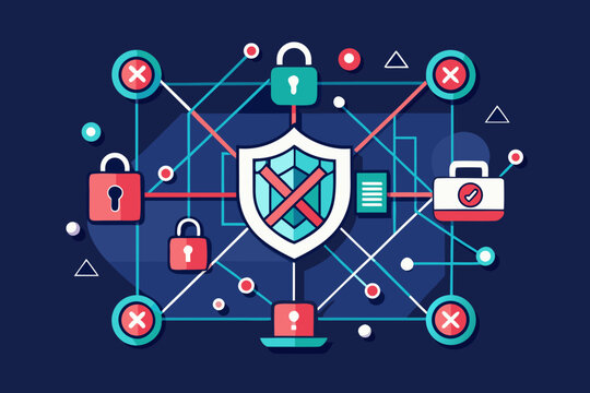 closed geometric system no entry icon