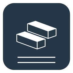 Modern gold bars icon symbol