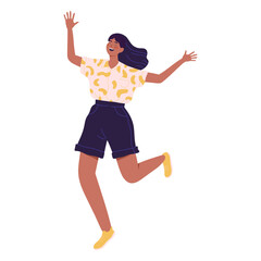 Girl character running