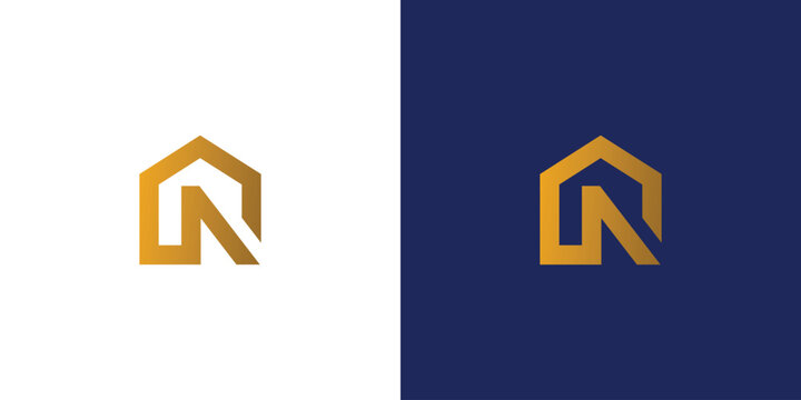 N house logo design is modern and strong