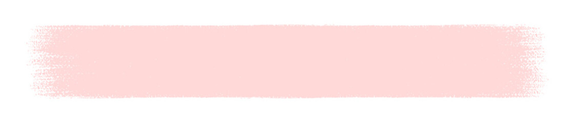 ラフな手書きのピンクの線 - ブラシでまっすぐに描いた太めのラインのシンプルなデザイン装飾パーツ素材