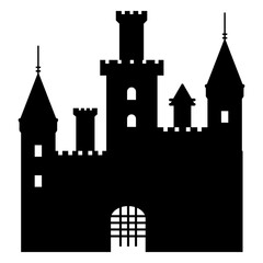 Obraz premium Square tower silhouette