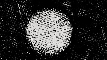 White Stippled Circle Dark Background