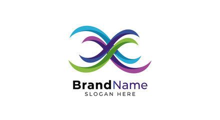 Fototapeta premium Colorful Infinity Logo Design Template.