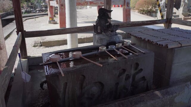 chozuya (washstand) in a Japanese shrine