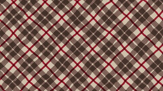 Scottish plaid pattern background on a seamless loop