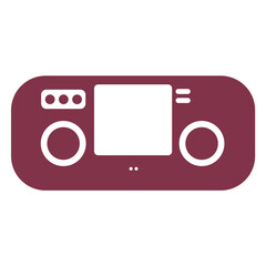 Simple joystick with screen filled stroke © Vexels