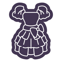 Prom dress cut out © Vexels