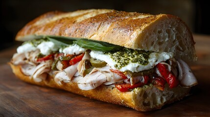 turkey and cheese sandwich on bread