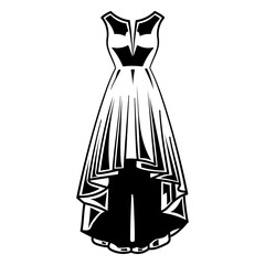 Prom dress filled stroke © Vexels