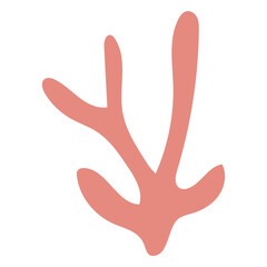 Fototapeta premium Pink plant flat