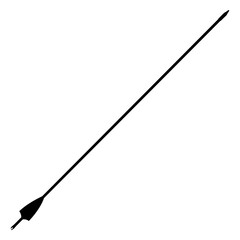 Simple arrow black silhouette