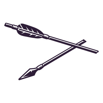 Arrow broken in half