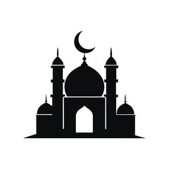 A black and white illustration of a campfire with three logs arranged in a teepee shape. Vector © Selim