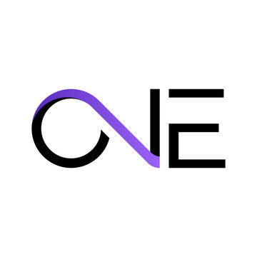 Minimal ONE wordmark featuring an infinity connection between O and N, symbolizing unity, continuity, and seamless integration. Ideal for technology, branding, platforms, and modern businesses.