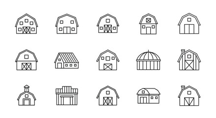 Fototapeta premium Collection of Modern and Rustic Garage Building Designs with Structural Elements