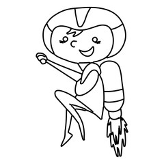 Obraz premium Futuristic kid simple children