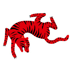 Tiger flat fierce © Vexels