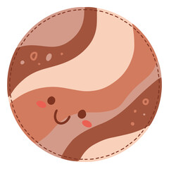 Cute planet Jupiter © Vexels