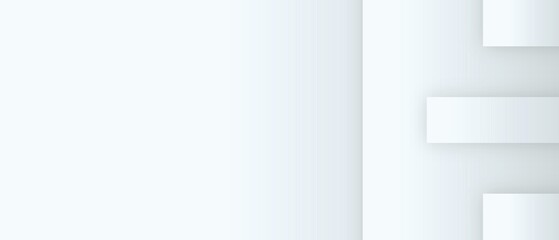 Minimalist abstract white and light blue background design featuring subtle layered rectangular shapes for modern visuals