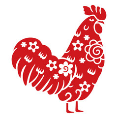 Traditional Chinese Zodiac Rooster © Vexels