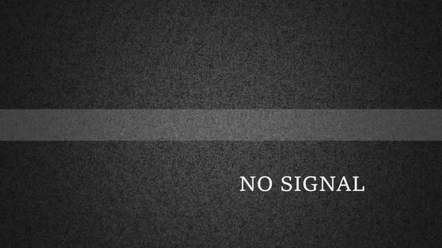 Television Static Screen With Faint NOSIGNAL Text Overlay no signal noise